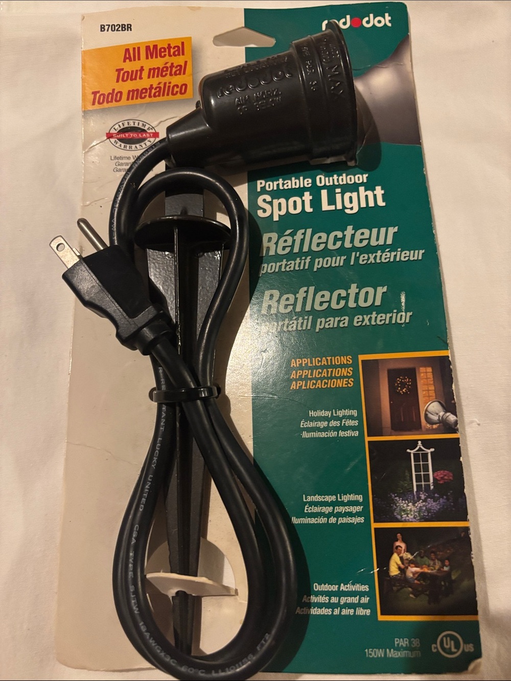 NWT Red Dot Portable Outdoor Spot Light